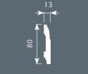 Плинтус Cosca Decor PX021 80х13х2000 мм