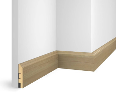 Плинтус Cosca Decor NanoFlex ЕP07 Дуб Беленый 80x16x2400 мм