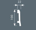 Плинтус Cosca Decor PX022 100х22х2000 мм