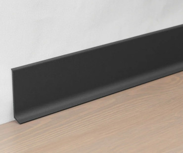 Алюминиевый плинтус ПЛ-60 300см черный