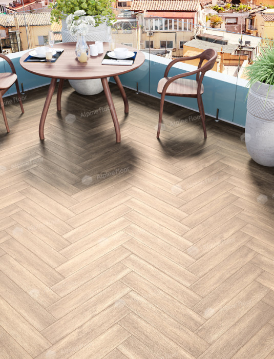 Кварцвиниловая плитка Alpine Floor Parquet LVT Макадамия ECO 16-10