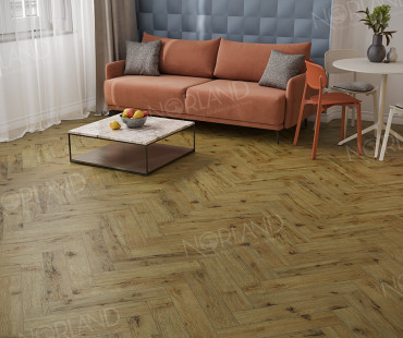 Ламинат 33 класса Alpine floor Herringbone Elegante LF303-14 Дуб Скай