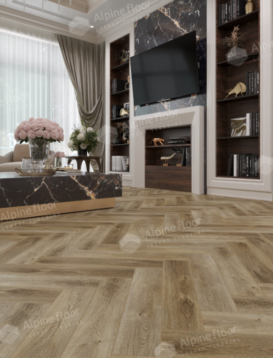 Клеевой виниловый пол Alpine floor Дуб Целата ЕСО 16-35